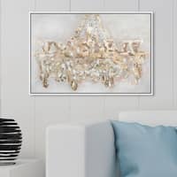 Oliver Gal 'Clear Fashion Thoughts Enzo' Fashion and Glam Wall Art Canvas  Print - Black, Gold - Bed Bath & Beyond - 28526101