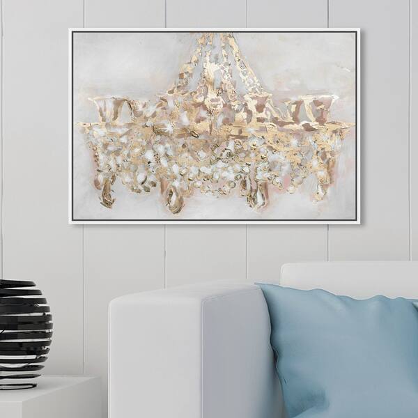 Oliver Gal 'Xoxo Simple Kiss Gold' Fashion and Glam Wall Art Canvas Print  Lips - Gold, Gray - Bed Bath & Beyond - 32478810