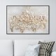 preview thumbnail 20 of 23, Oliver Gal Fashion and Glam Wall Art Framed Canvas Prints 'Candelabro' Chandeliers - Gold, White 45 x 30 - Black