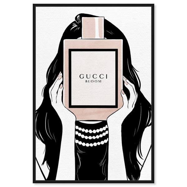 Oliver Gal 'Louie Matiere Noire Perfume' Fashion and Glam Wall Art Canvas  Print Perfumes - Pink, White - Bed Bath & Beyond - 31633060