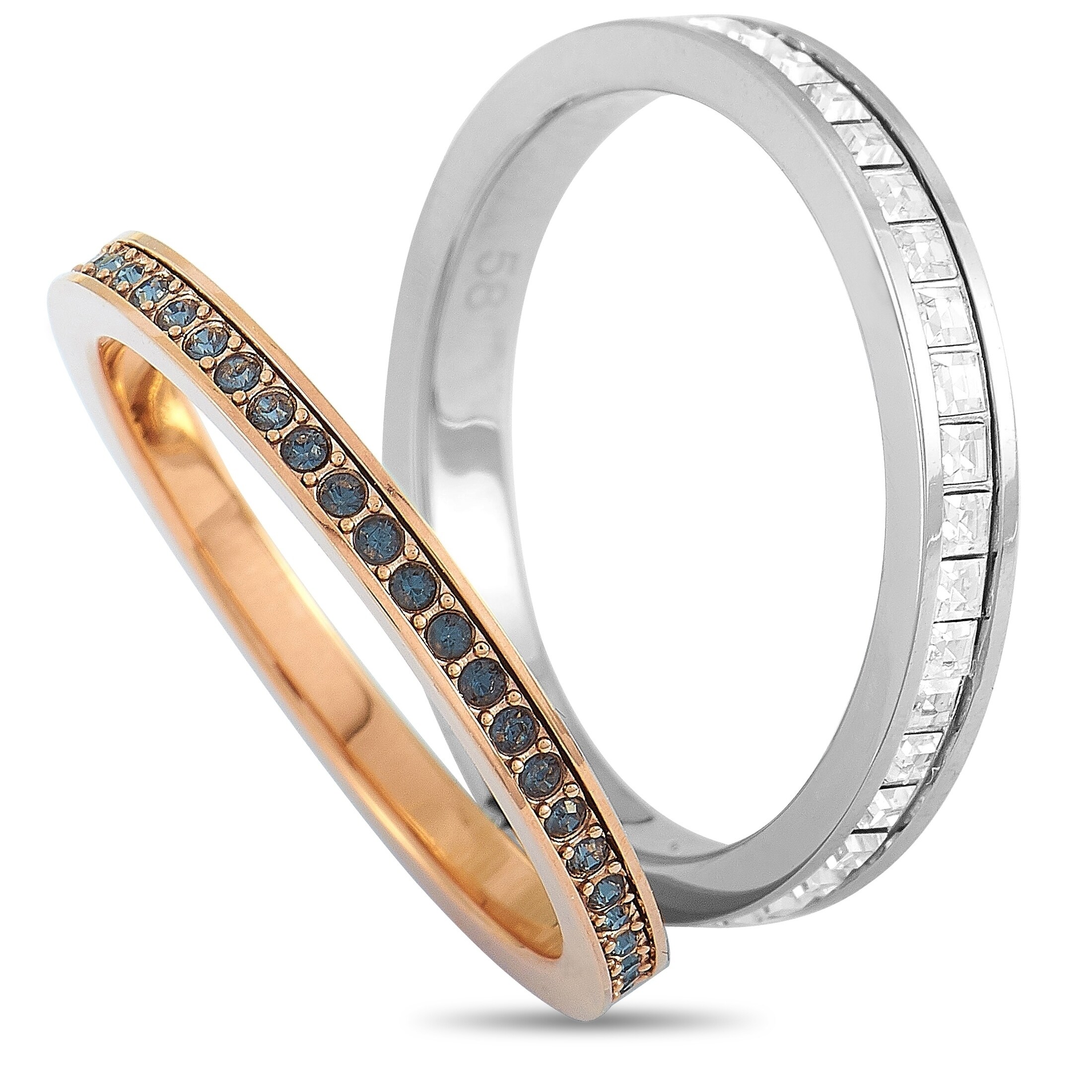 double ring swarovski