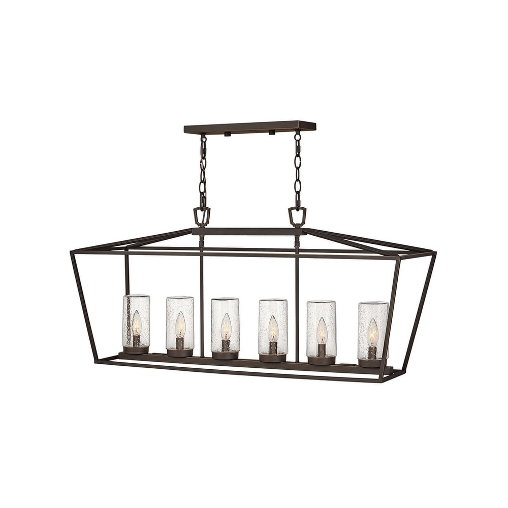 Shop 6 light Oiled Bronze Outdoor Chandelier Overstock Shop 6 light Oiled Bronze Outdoor Chandelier Overstock