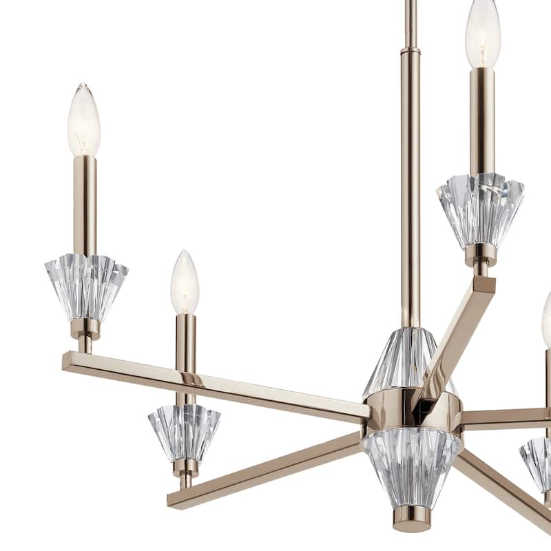 Kichler Lighting Calyssa 5-Light Chandelier Polished Nickel