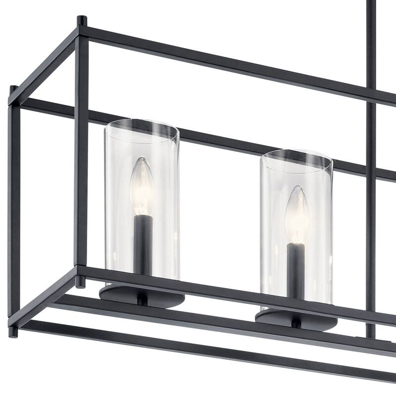 Kichler Lighting Crosby 5-Light Linear Chandelier Black