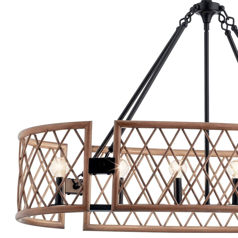 Kichler Lighting Oana 6-Light Oval Chandelier Palm