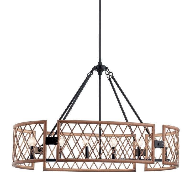 Kichler Lighting Oana 6-Light Oval Chandelier Palm