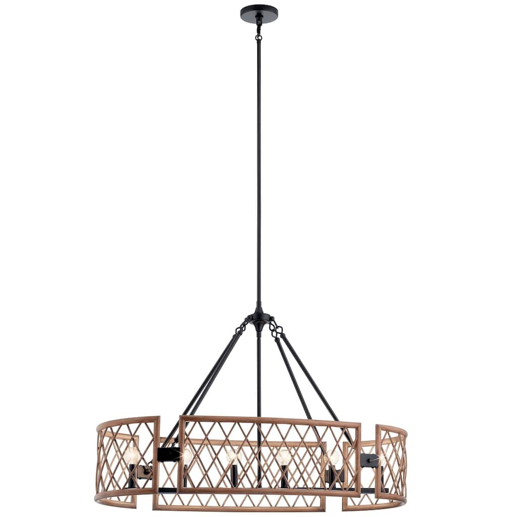 Kichler Lighting Oana 6-Light Oval Chandelier Palm