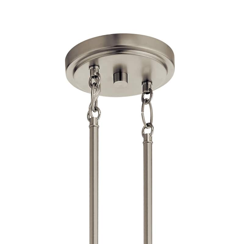 Kichler Lighting Voclain 4-Light Linear Chandelier Brushed Nickel