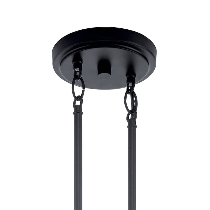 Kichler Lighting Voclain 4-Light Linear Chandelier Black
