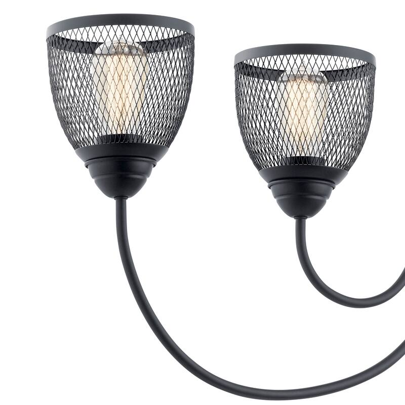 Kichler Lighting Voclain 4-Light Linear Chandelier Black