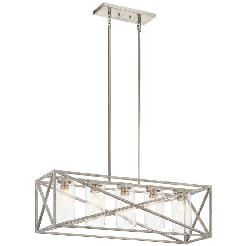 Kichler Lighting Moorgate 5-Light Chandelier Distressed Antique White