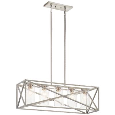 Kichler Lighting Moorgate 5-Light Chandelier Distressed Antique White
