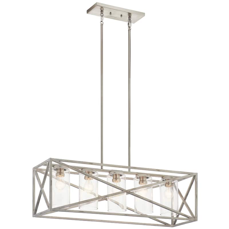 Kichler Lighting Moorgate 5-Light Chandelier Distressed Antique White