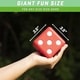 preview thumbnail 3 of 3, GoSports Giant 3.5" Red Foam Playing Dice Set with Bonus Scoreboard (Includes 6 Dice, Dry-Erase Scoreboard and Carrying Case)