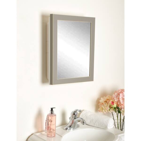 Shop Modern Light Gray Medicine Cabinet 20 X 16 Free Shipping Today Overstock 30902668