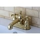preview thumbnail 3 of 6, French Country 4-Inch Centerset Bathroom Faucet Polished Brass