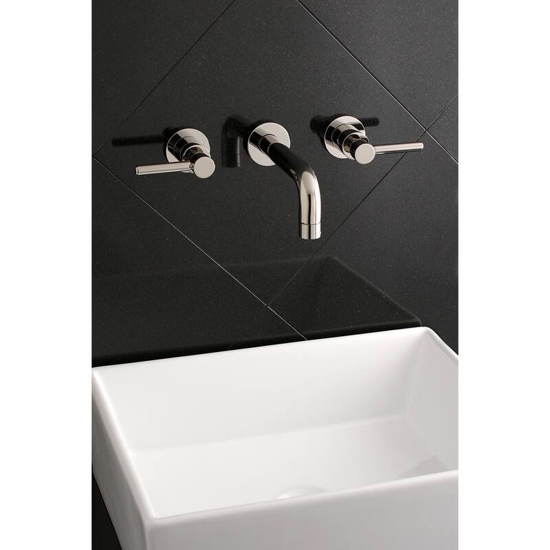 Kingston Brass Concord 2-Handle Wall Mount Bathroom Faucet - Polished Nickel
