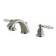 preview thumbnail 6 of 6, Victorian-style Widespread Bathroom Faucet Brushed Nickel/Polished Chrome