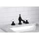 Option Matte Black - Porcelain Cross Handles