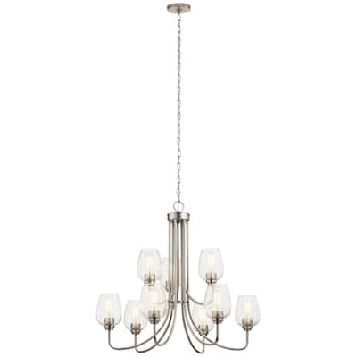 Kichler Lighting Valserrano 9-Light Chandelier Brushed Nickel