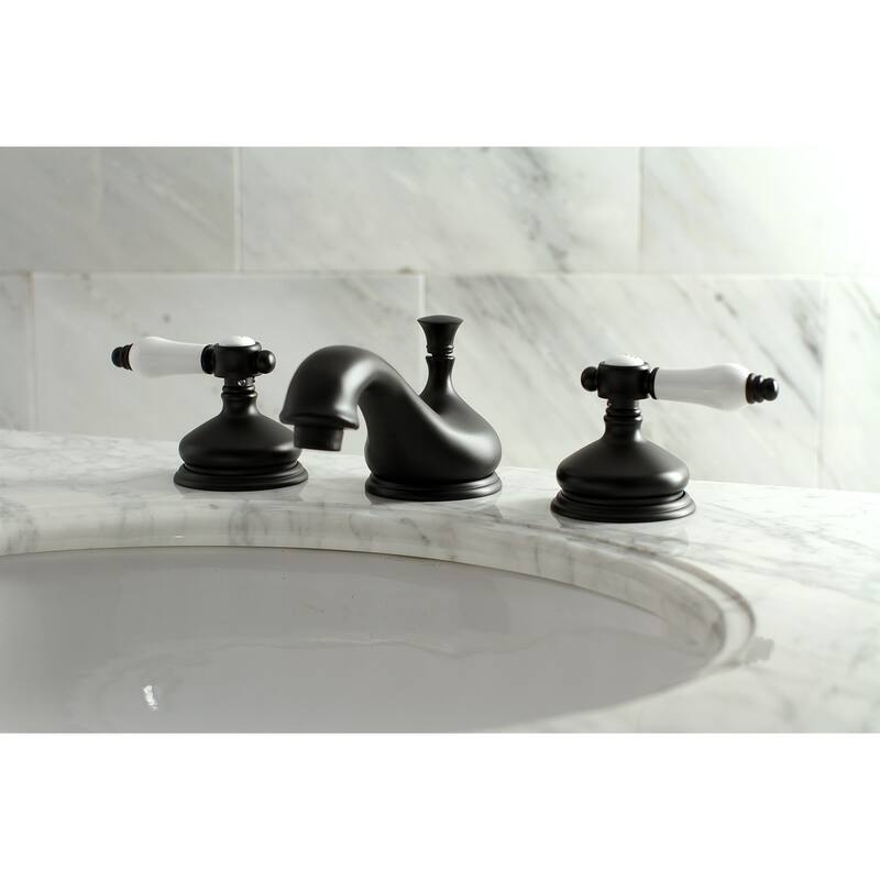 Kingston Brass Bel-Air Widespread Bathroom Faucet - Matte Black