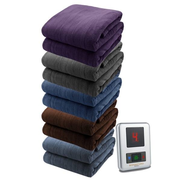 Biddeford Soft Microplush Electric Heated Blanket with Remote - Overstock - 30911818 Biddeford Soft Microplush Electric Heated Blanket with Remote - Overstock - 30911818