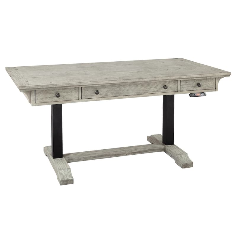 Hekman Lift/ Adjustable Desk - Antique White