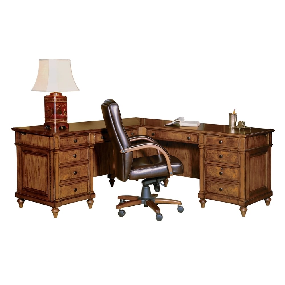 Hekman Louis Phillippe Executive L-Desk