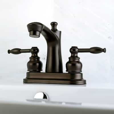 Knight 4-Inch Centerset Bathroom Faucet in Oil Rubbed Bronze