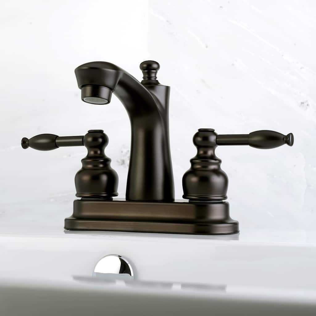 Kingston Brass Knight 4-Inch Centerset Bathroom Faucet in Oil Rubbed Bronze