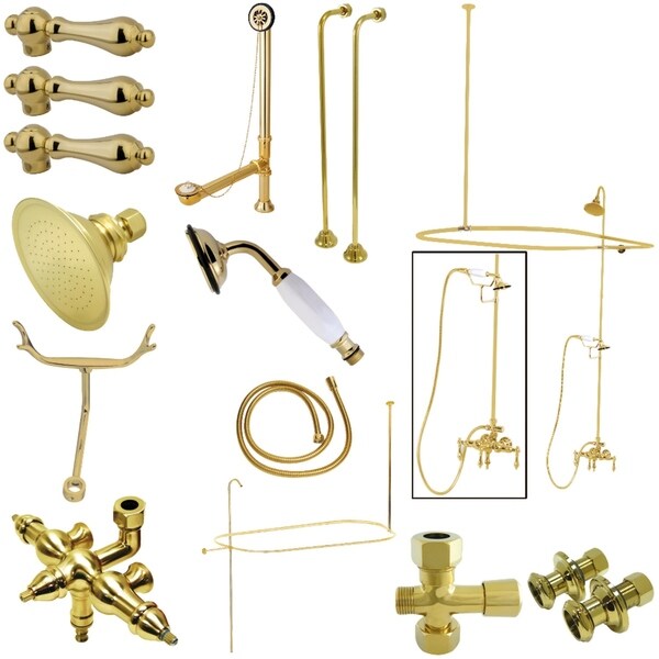 Vintage Down Spout Clawfoot Tub Faucet Package