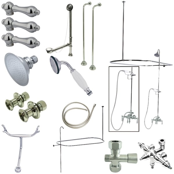 Vintage Down Spout Clawfoot Tub Faucet Package. Opens flyout.