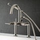 preview thumbnail 13 of 16, Concord 7-Inch Deck Mount Clawfoot Tub Faucet Polished Nickel