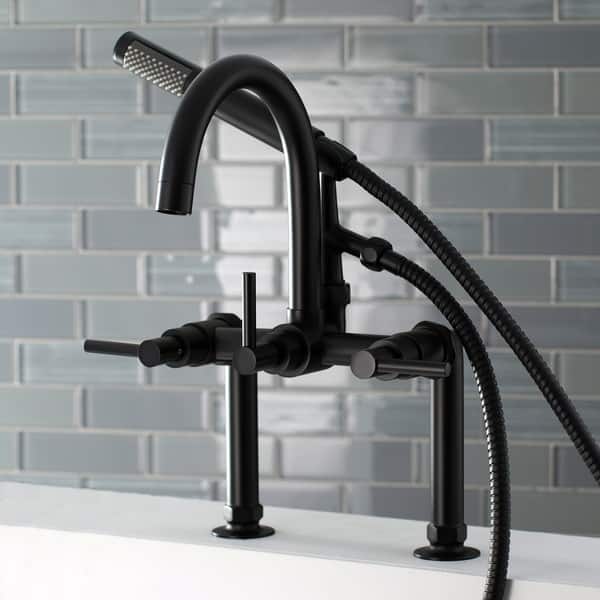 slide 1 of 18, Concord 7-Inch Deck Mount Clawfoot Tub Faucet
