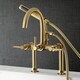preview thumbnail 12 of 16, Concord 7-Inch Deck Mount Clawfoot Tub Faucet