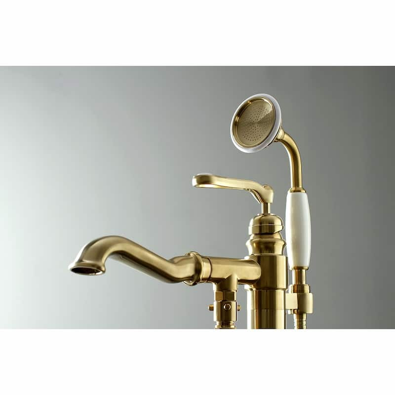 Kingston Brass Royale Freestanding Tub Faucet with Hand Shower