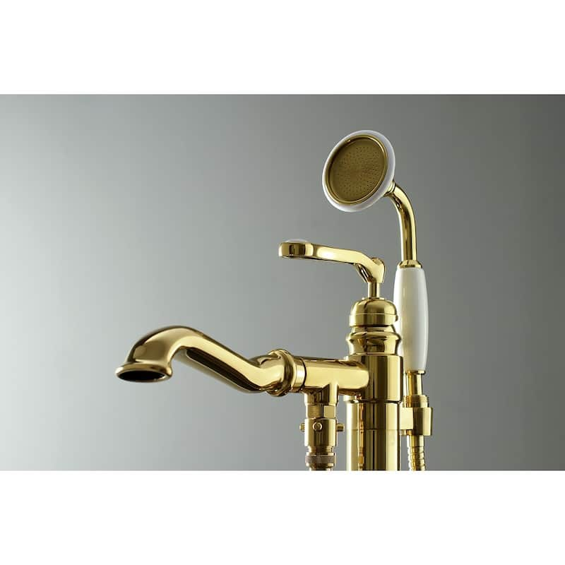 Kingston Brass Royale Freestanding Tub Faucet with Hand Shower