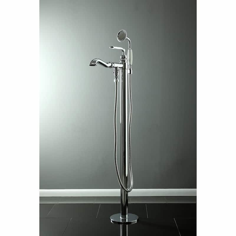 Kingston Brass Royale Freestanding Tub Faucet with Hand Shower - Polished Chrome