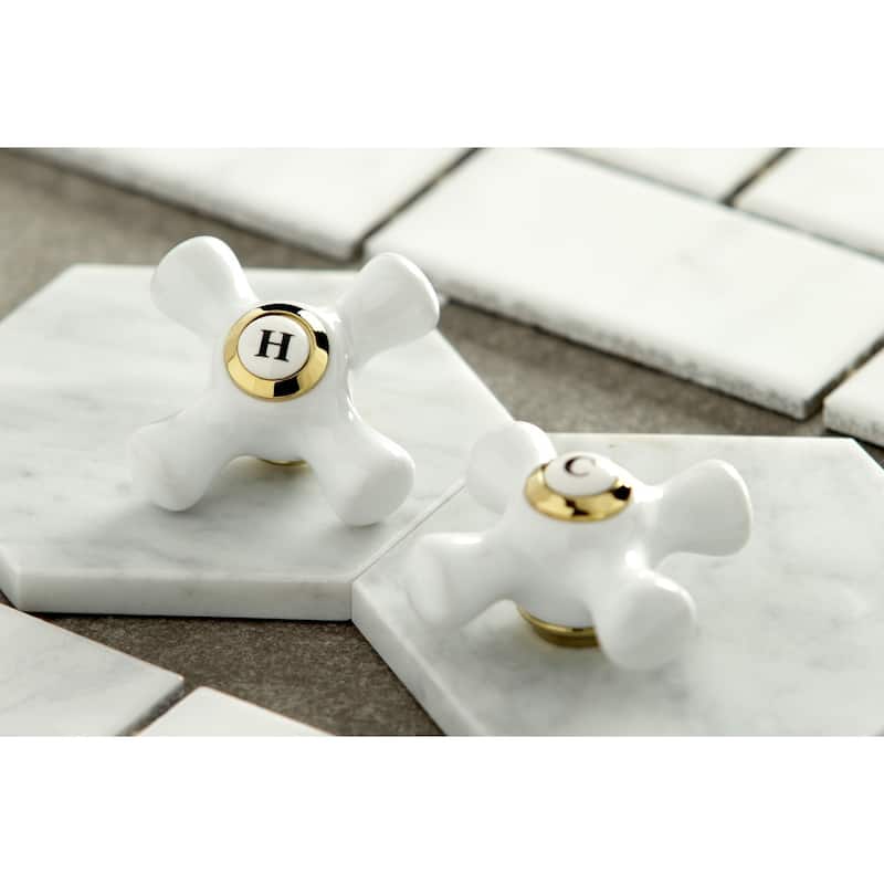 Kingston Brass Vintage 2-Handle Wall Mount Bathroom Faucet