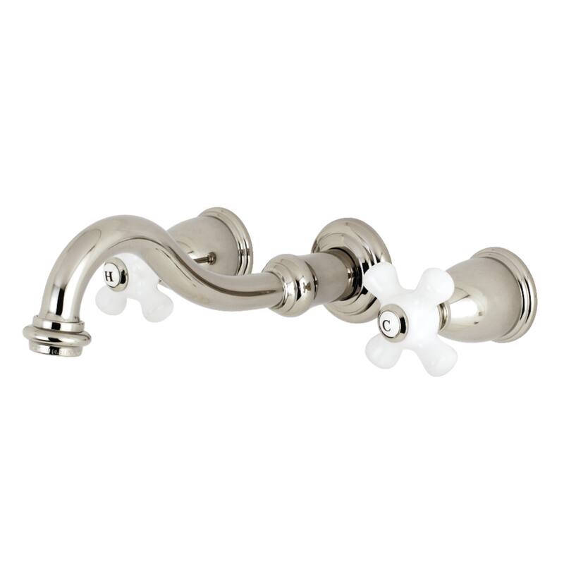 Kingston Brass Vintage 2-Handle Wall Mount Bathroom Faucet