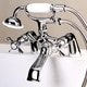 preview thumbnail 6 of 23, Essex 6-inch Centers Deck Mount Faucet/ Hand Shower for Clawfoot Tub Polished Chrome