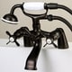 preview thumbnail 11 of 23, Essex 6-inch Centers Deck Mount Faucet/ Hand Shower for Clawfoot Tub Oil Rubbed Bronze