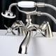 preview thumbnail 25 of 23, Essex 6-inch Centers Deck Mount Faucet/ Hand Shower for Clawfoot Tub Brushed Nickel