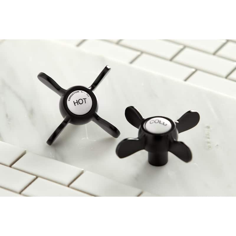 Kingston Brass Essex 6-inch Centers Deck Mount Faucet/ Hand Shower for Clawfoot Tub