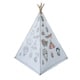 preview thumbnail 2 of 3, Actual Paintable Teepee Play Tent For Kids - 1pc