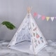 preview thumbnail 1 of 3, Actual Paintable Teepee Play Tent For Kids - 1pc