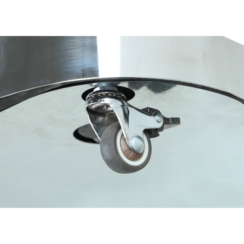 Somette Cocktail Table with 32" Round Glass Top - Cocktail Table