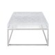 preview thumbnail 2 of 5, Somette Estelle 39" Square Cocktail Table with Acrylic Top and Steel Frame