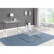 preview thumbnail 7 of 5, Somette Estelle 39" Square Cocktail Table with Acrylic Top and Steel Frame