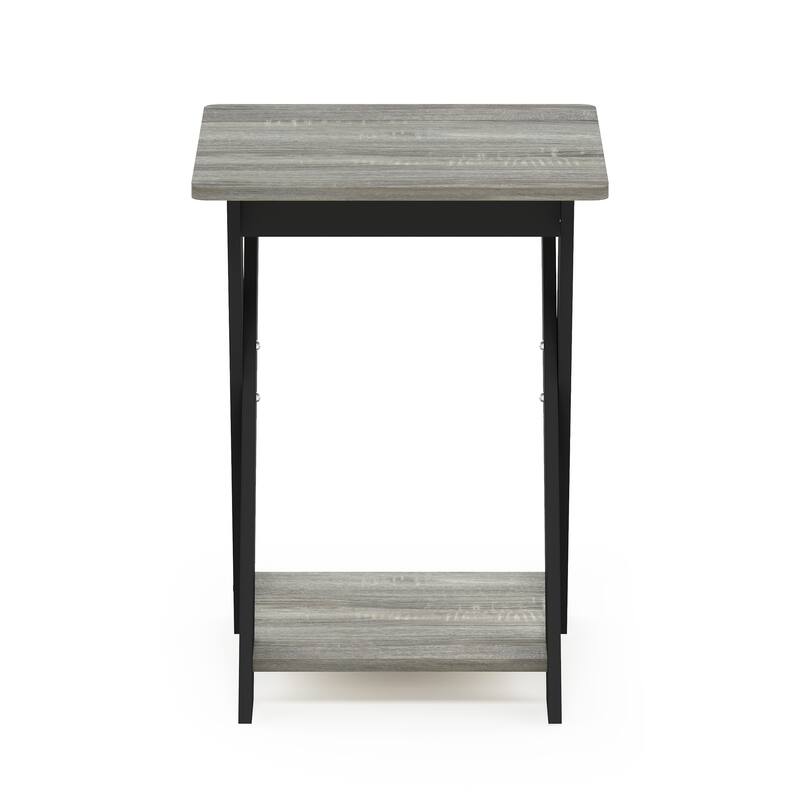 Furinno Modern Simplistic Criss-Crossed End Table